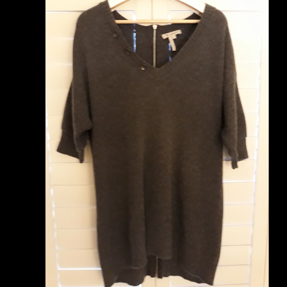 BCBG Zipper Back Sweater Dress